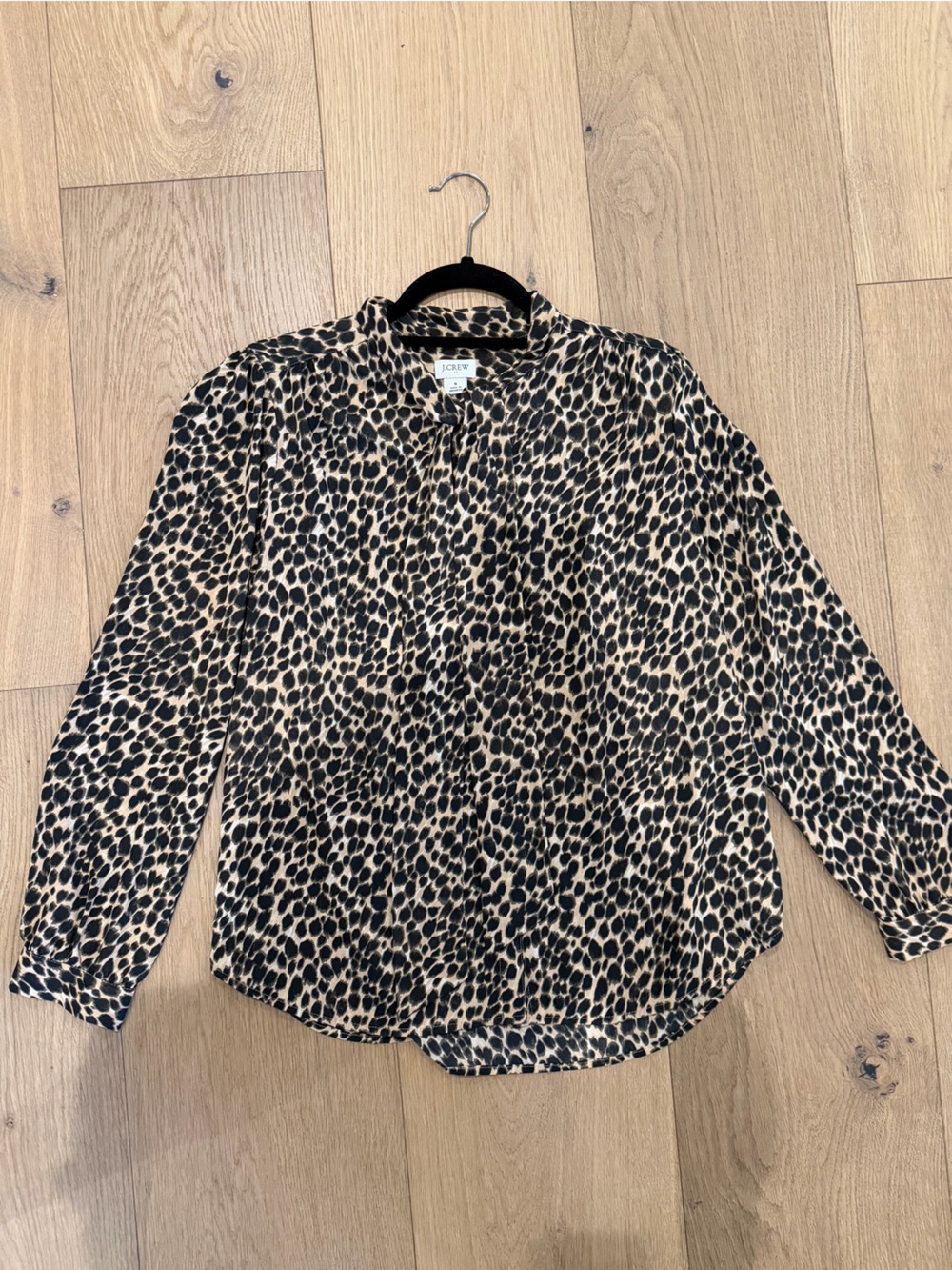 J. Crew Leopard Button-Down Blouse